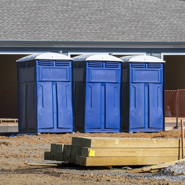 how often are the portable toilets cleaned and serviced during a rental period in Crestview